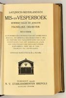 Latijnsch-nederlandsch Mis-en Vesperboek. Turnhout, N. V. Etablissementen Brepols. Latin és holland ...