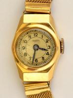 Paxa 14 arany női karóra / Paxa 14 K gold women's watch with gold chain gr 16g