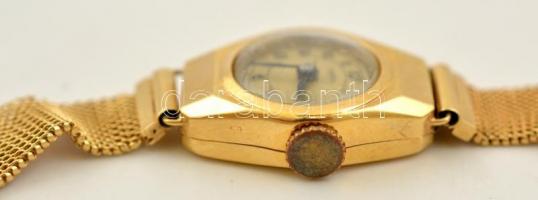 Paxa 14 arany női karóra / Paxa 14 K gold women's watch with gold chain gr 16g