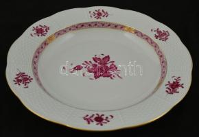 Herendi Apponyi mintás mélytányér ( 6 db), kézzel festett, jelzett, hibátlan, d:25,5 cm (6×)