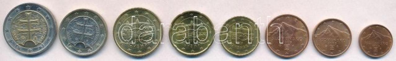 Szlovákia 2009. 1c-2E (8xklf) forgalmi sor T:1-,2
Slovakia 2009. 1 Cent - 2 Euro (8xdiff) coin set ...