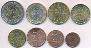 Franciaország 1999-2000. 1c-2E (8xklf) forgalmi sor T:1-,2
France 1999-2000. 1 Cent - 2 Euro (8xdif...