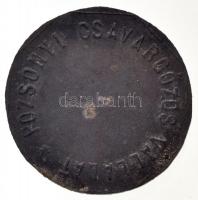 Pozsony DN "Átkelés / Pozsonyi Csavargőzös Vállalat" Zn bárca (28mm) T:2,2- / Hungary / Br...