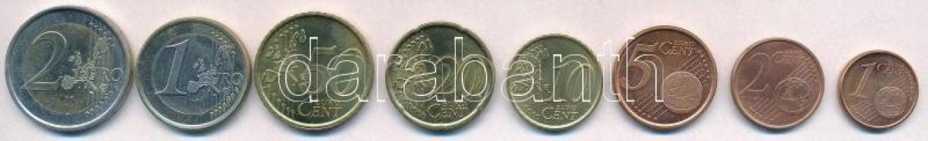 Spanyolország 1999-2003. 1c-2E (8xklf) forgalmi sor T:1-,2 Spain 1999-2003. 1 Cent - 2 Euro (8xdiff) coin set C:AU,XF