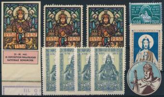 1938 10 db Szent István emlékév levélzáró (7 féle)
