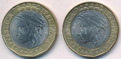 Olaszország 1997. 1000L "EU" (2xklf) egyik hibás térképpel T:1-
Italy 1997. 1000 Lire &qu...