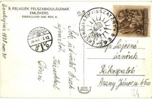 1938 Érsekújvár, Nové Zamky; bevonulás / entry of the Hungarian troops, '1938 Érsekújvár vissza...