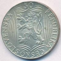 Csehszlovákia 1949. 50K Ag "Sztálin" T:2
Czechoslovakia 1949. 50 Korun Ag "Stalin&qu...