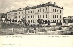 Dés, Dej; M. kir. Honvédlaktanya, Teleky és Pintye kiadása / military barracks (EK)