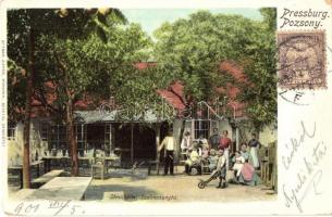 Pozsony, Pressburg, Bratislava; Szalmakunyhó / Strohhütte / straw hut. Ottmar Zieher TCV card  (EK)