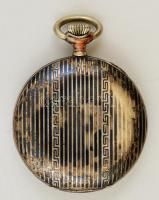 Zenith ezüst (Ag.) tokos zsebóra, niello díszítése erősen kopott, működik, jelzett, számlapon alig l...