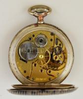 Zenith ezüst (Ag.) tokos zsebóra, niello díszítése erősen kopott, működik, jelzett, számlapon alig l...