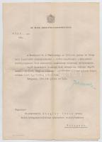 1944 Belügyminisztériumi kinevezés miniszteri tanácsosi rangba, Jaross Andor (1896-1946) belügyminis...