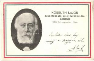 1902 Kossuth Lajos születésének 100. évfordulójára emléklap