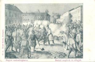 Magyar szabadságharc, Hentzit meglövik és elfogják; Divald Károly / Hungarian Revolution of 1848