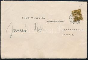 1947 vitéz Jancsó István (1891-1968) igazgató főorvos saját kézzel aláírt levele