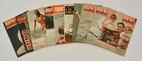 1968-1974 a Sportolj velünk! sportújság 10 lapszáma, érdekes írásokkal