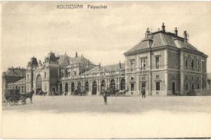 Kolozsvár, Cluj; Vasútállomás, pályaudvar / railway station