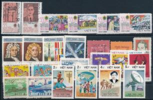 1984-1986 25 klf bélyeg, közte sorok, 1984-1986 25 diff stamps with sets