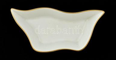 Zsolnay csonttál, kézzel festett, jelzett, hibátlan, 21×10×3,5 cm