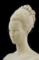 Erzsébet királyné, gipsz büszt, jelzett, m: 24,5 cm