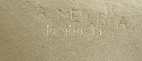 Erzsébet királyné, gipsz büszt, jelzett, m: 24,5 cm