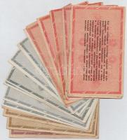 21db-os vegyes magyar adópengő bankjegy tétel T:III,III-