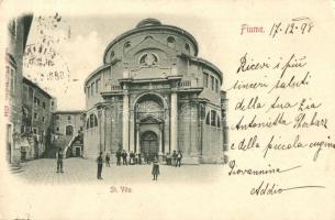 1898 Fiume, St. Vito / church