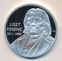 ifj. Szlávics László (1959-) 2011. Nagy Magyarok / Liszt Ferenc 1811-1886 ezüstözött Cu emlékérem (40mm) T:PP