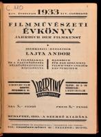 1933 Filmművészeti évkönyv. XIV. évf. Szerk. Lajta Andor, 275 p. Aranyozott egészvászon, rengeteg re...