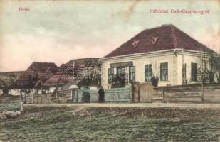 Csatószeg, Cetatuia; Fő tér, Rákosy János üzlete és saját kiadása / main square, publisher&#039;s shop (EK)