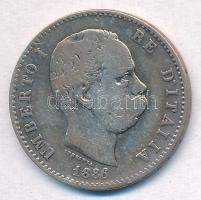 Olaszország 1886R 1L Ag "I. Umberto" T:3  Italy 1886R 1 Lire Ag "Umberto I" C:F