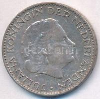 Hollandia 1956. 1G Ag Julianna T:2 patina  Netherlands 1956. 1 Gulden Ag Juliana C:XF patina