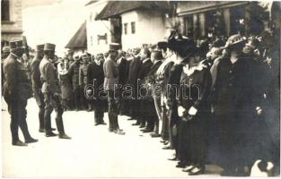 1917 Kézdivásárhely, Targu Secuiesc; IV. Károly király látogatása / the visitation of Charles I, photo (EK)