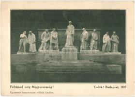 Budapest, Kossuth emlékművek - 2 db régi képeslap / 2 old postcards