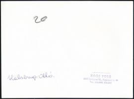 1990 Habsburg Ottó (1912-2011) fotója és levele a Bencés Diákszövetség elnökének, Faber Miklósnak, a...