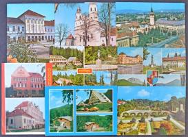 91 db MODERN román városképes lap, köztük erdélyi lapokkal / 91 modern Romanian town.view postcards with Transylvanian towns