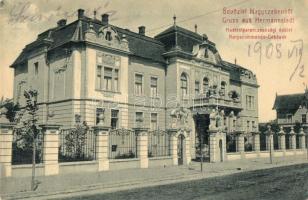 Nagyszeben, Hermannstadt, Sibiu; Korpscommando-Gebäude / Hadtestparancsnoksági épület, W. L. 58. Budovszky L. kiadása / Army Corps headquarters