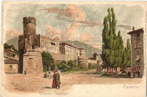 Trento, Trient (Südtirol); Castello / castle. Strützels Kunstlerkarte Serie No. 53. litho s: Otto Strützel (EK)