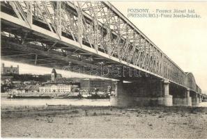 Pozsony, Pressburg, Bratislava; Ferenc József híd / Franz Josefs-Brücke / bridge (EK)