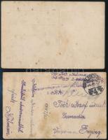 cca 1918-1943 4 db katonai fotó, egy részük hátulján feliratozva, különböző méretben