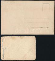 cca 1918-1943 4 db katonai fotó, egy részük hátulján feliratozva, különböző méretben