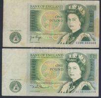 Nagy-Britannia 1978-80. 1Ł (2klf db) T:II