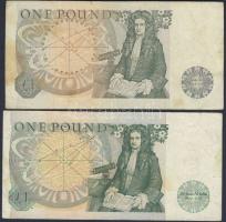 Nagy-Britannia 1978-80. 1Ł (2klf db) T:II