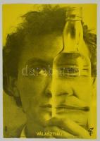 1972 Eskulits Endre: Választhat egészségügyi propaganda villamos plakát, 23,5x17 cm