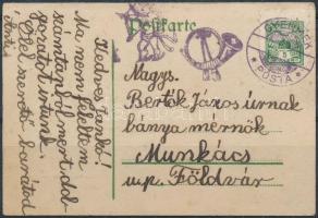 ~1920 Gyermekposta levelezőlap Munkácsra címezve