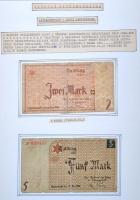 Érdekes darabokban bővelkedő katonai megszállás/szükségpénz gyűjtemény, albumba rendezve (~350db). A...