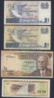 Jordánia 1975-92- 1D T:II + Tunézia 1972. 1/2D T:II + Szingapúr 1976. 1$ (2x) T:II,II+ + Kína 10F "Foreign exchange" T:II