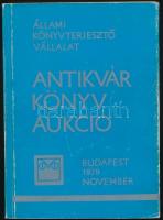 1979 Az Állami Könyvterjesztő Vállalat Antikvár Könyvek Katalógusa XIII. 1979. november 16-17. Szerk.: Blastik Ferencné, Kundi Erzsébet. Papírkötés. Jó állapotban.