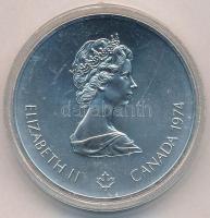 Kanada 1974. 5$ Ag "Montreali olimpia - Evezős" T:BU 
Canada 1974. 5 Dollars Ag "Mon...